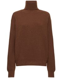 Lemaire - Wool Blend Turtleneck Sweater - Lyst