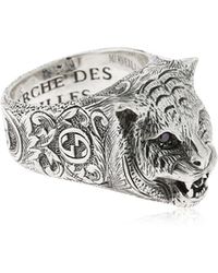 Gucci Ring "angry Cat" - Mettallic