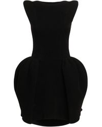 Versace - Robe courte en maille de chenille voluminous - Lyst