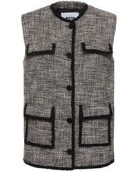 MSGM - Cotton Vest W/pockets - Lyst