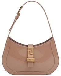 Versace - Small Leather Hobo Bag - Lyst