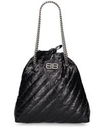 Balenciaga - Medium Crush Quilted Leather Tote Bag - Lyst