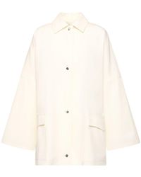 Totême - Structured Cotton Twill Overshirt - Lyst