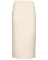 The Row - Bartellette Brushed Cashmere Midi Skirt - Lyst
