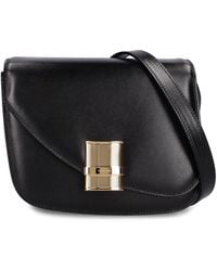 Ferragamo - Small Fiamma Leather Shoulder Bag - Lyst