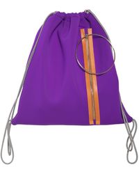 MM6 by Maison Martin Margiela Rucksack Aus Neopren Mit Kapuze Und Kordelzug - Lila