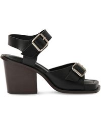 Lemaire - 80Mm Square Heeled Sandals W/ Straps - Lyst
