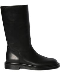 The Row - Ranger Tubo Leather Boots - Lyst