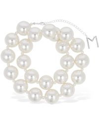 Magda Butrym - Faux Pearl Double Wrap Necklace - Lyst
