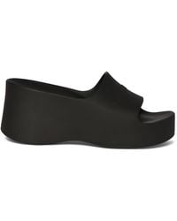 Balenciaga - 60Mm Chunky Wedge Rubber Sandals - Lyst