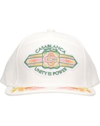 Casablanca - Unity Is Power Cotton Baseball Cap - Lyst