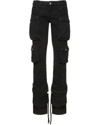 The Attico - Jeans cargo slim fit essie in denim - Lyst