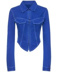 dion lee denim corset