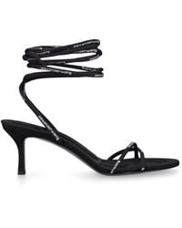 Alexander Wang - 65mm Helix Faux Leather Sandals - Lyst