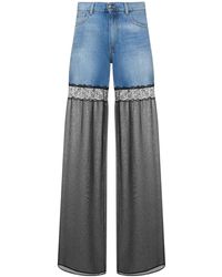 Nensi Dojaka - Hybrid Denim & Nylon Jeans - Lyst