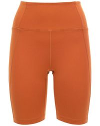 GIRLFRIEND COLLECTIVE Shorts De Ciclismo Con Cintura Alta - Naranja