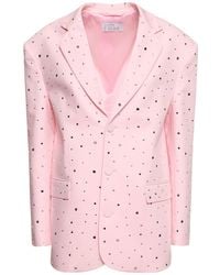 GIUSEPPE DI MORABITO - Embellished Cotton Blend Jacket - Lyst