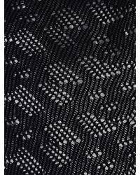 Burberry Tb Monogram Logo Flocage Tights - Black