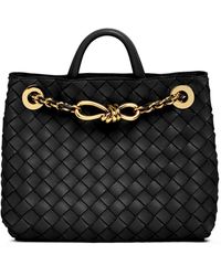 Bottega Veneta - Small Andiamo Leather Bag With Chain - Lyst