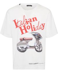 Dolce & Gabbana - Italian Holiday ジャージーtシャツ - Lyst