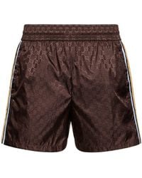 Gucci - Bañador shorts de nylon jacquard - Lyst