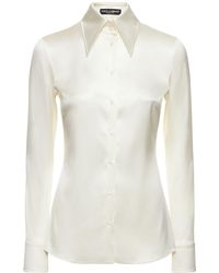 Dolce & Gabbana - Classic Satin Regular Shirt - Lyst