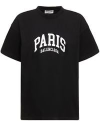 Balenciaga - T-shirt In Cotone Con Stampa - Lyst