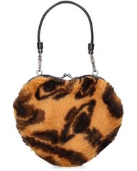 Vivienne Westwood Burgundy Snake Embossed Heart Bag - ShopperBoard