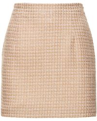 Alessandra Rich - Minirock Aus Tweed - Lyst