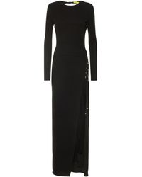 Dundas Nirvana Viscose Jersey Long Dress - Black