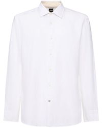 BOSS - Kent リネン&コットンシャツ - Lyst