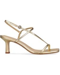 Aeyde - 65Mm Elise Laminated Leather Sandals - Lyst