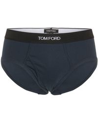 Boxer à bande logo Coton Tom Ford pour homme en coloris Noir Homme Vêtements Sous-vêtements Boxers 