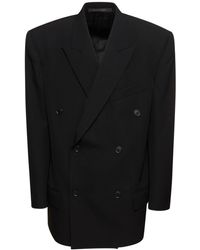 Balenciaga - Dry Wool Jacket - Lyst