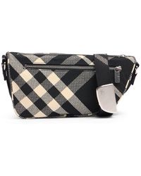 Burberry - Small Maderia Check Shield Shoulder Bag - Lyst