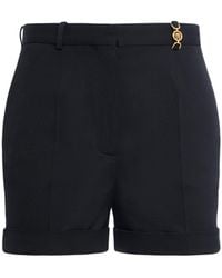 Versace - Shorts Aus Stretch-wolle - Lyst