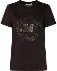 Max Mara - Camiseta de algodón con bordado - Lyst