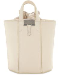 off white bucket bag