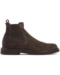 Officine Creative - Herren Chelsea-Stiefel Aus Krepp Und Wildleder „Aston“ - Lyst