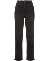 Anine Bing - Jeans rectos con cintura alta - Lyst