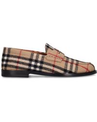 Burberry - Vintage Wool Check Loafer - Lyst