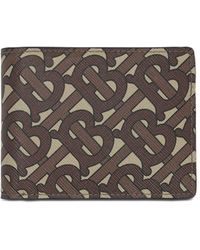 Burberry Portemonnaie mit Monogramm-Print - Braun