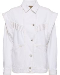 Isabel Marant - Harmon Cotton Jacket W/ Shirt Collar - Lyst