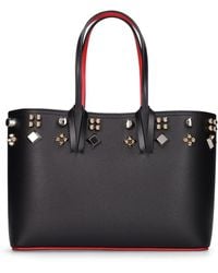 Christian Louboutin - Small Cabata Spiked Leather Tote Bag - Lyst