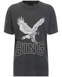 Anine Bing - Lili Retro Eagle Cotton Jersey T-shirt - Lyst