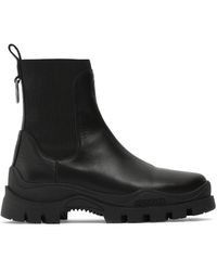 Moncler - 50mm Larue Chelsea Leather Ankle Boots - Lyst