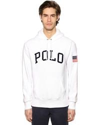 Polo Ralph Lauren Logo Techno Sweatshirt Hoodie - White