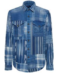 Polo Ralph Lauren - Camisa de franela patchwork - Lyst