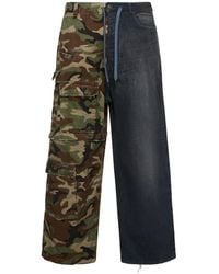 Balenciaga - Hybrid baggy Cotton Denim Jeans - Lyst