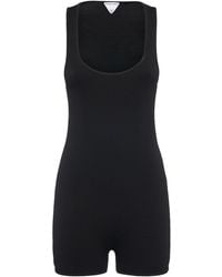 Bottega Veneta - Textured Nylon Bodysuit - Lyst